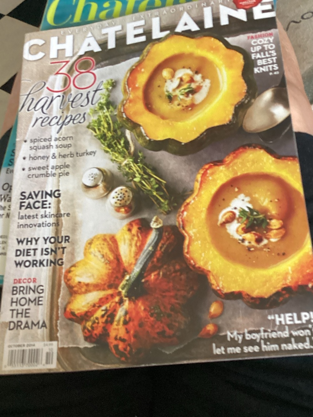 Magazine - Fall Harvest Recipes Cover (Yellow/Orange)